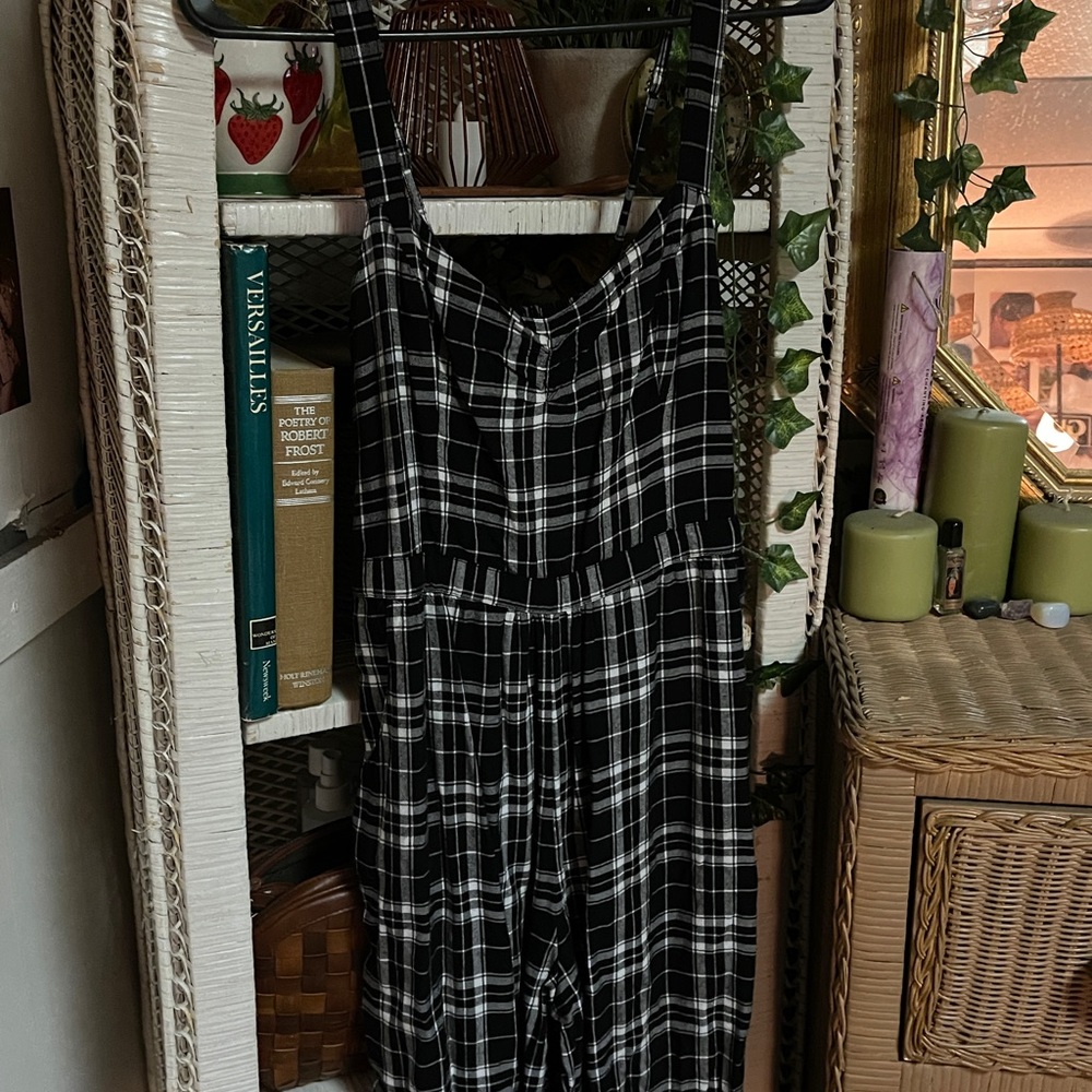 Plaid jumpsuit